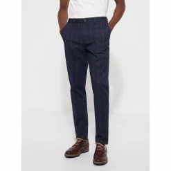 Devred Slack homme casual fantaisie for Pantalons Couleur Bleu Medieval