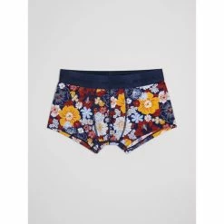 Devred Caleçon homme fleuri for Caleçons Couleur Dark Navy