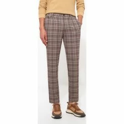 Devred Slack homme casual fantaisie for Pantalons Couleur Beige