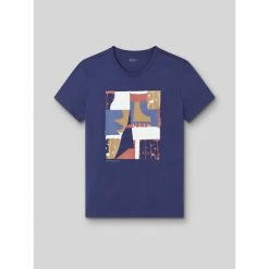 Devred Tee shirt en coton à motif placé devant for T-shirts & Polos Couleur Bleu Indien