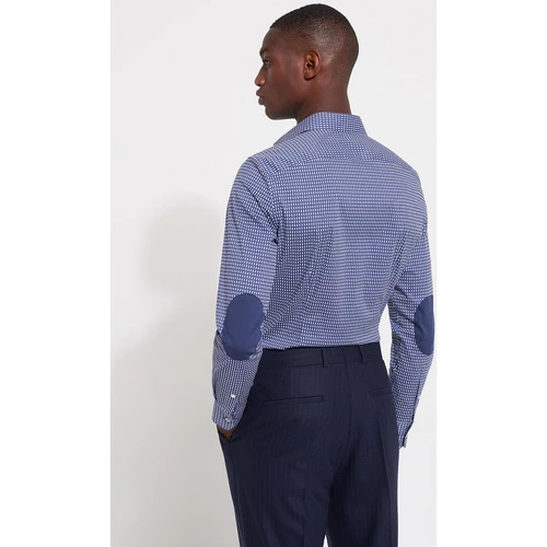 Devred Chemise ville imprimée for Chemises Couleur Bleu Dur – Image 3