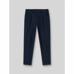 Devred Pantalon en coton mélangé faux uni for Pantalons Couleur Marine D'Hiver