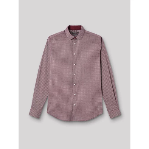 Devred Chemise extra-slim ville imprimée for Chemises Couleur Rouge Ocre