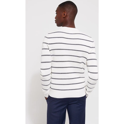 Devred Pull col rond en Coton for Pulls & Gilets Couleur Blanc Neige – Image 3