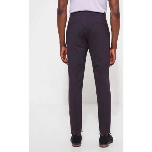Devred Pantalon de costume extra-slim en laine for Costumes et cravates Couleur Violine – Image 3