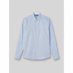 Devred Chemise slim ville imprimée for Chemises Couleur Bleu Gendarme