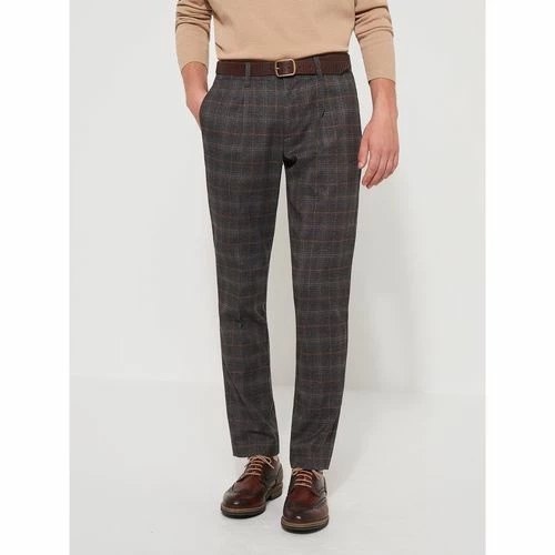 Devred Pantalon en poly-viscose à carreaux for Pantalons Couleur Gris Chine Moyen – Image 2