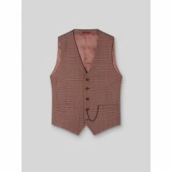 Devred GILET SANS MANCHE VILLE HOMME for Costumes et cravates Couleur Rouge Ocre