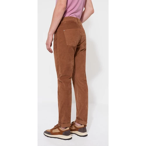 Devred Jean couleur slim en coton élasthane uni for Jeans Couleur Marron Caramel – Image 3