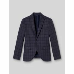 Devred Veste coordonnable extraslim à carreaux for Costumes et cravates Couleur Bleu Capitaine