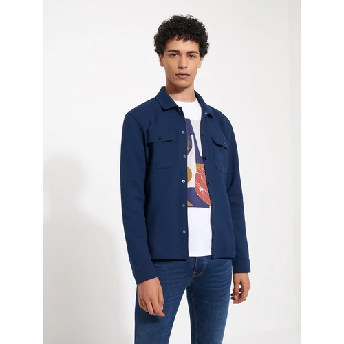 Devred Surchemise en coton majoritaire for Sweats & Polaires Couleur Bleu Indien – Image 2