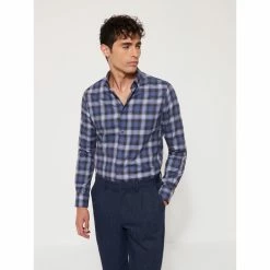 Devred Chemise ville à carreaux for Chemises Couleur Bleu Artic