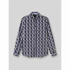 Devred Chemise casual imprimée for Chemises Couleur Bleu Capitaine