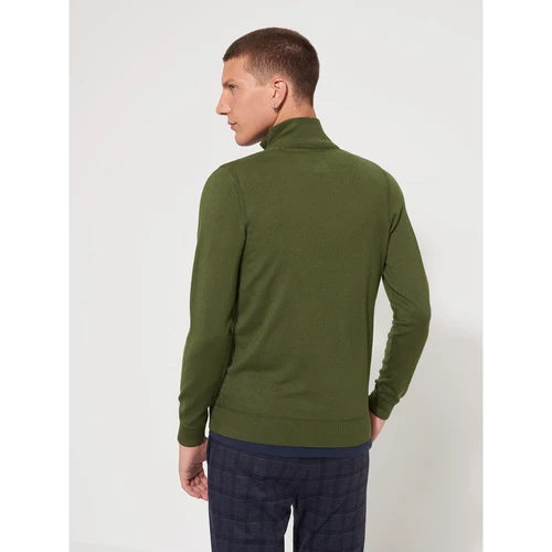 Devred Pull col zippé en viscose certifiée for Pulls & Gilets Couleur Vert Classic – Image 2
