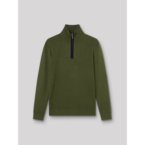 Devred Pull col zippé en viscose certifiée for Pulls & Gilets Couleur Vert Classic – Image 3