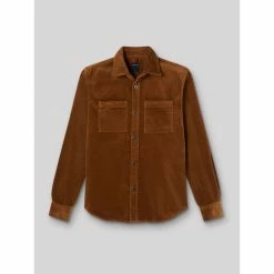 Devred Surchemise casual en velours cotelé for Chemises Couleur Caramel