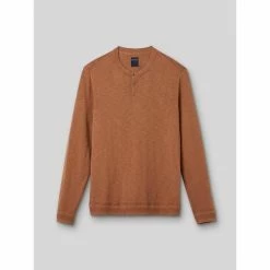 Devred Pull col tunisien en coton for Pulls & Gilets Couleur Beige Kaki