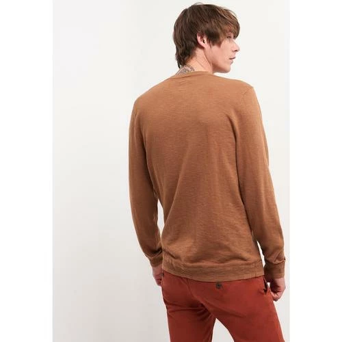 Devred Pull col tunisien en coton for Pulls & Gilets Couleur Beige Kaki – Image 3