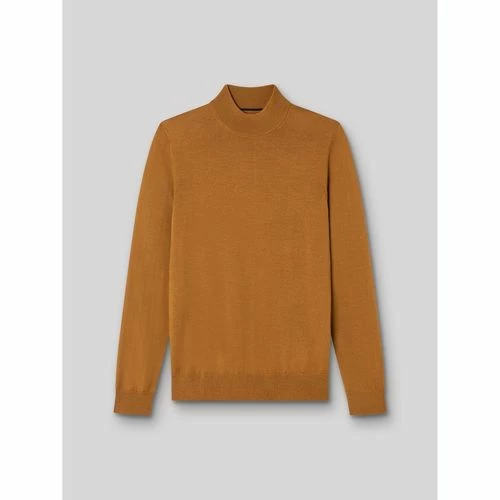 Devred Pull col cheminé en laine mérinos for Pulls & Gilets Couleur Tournesol