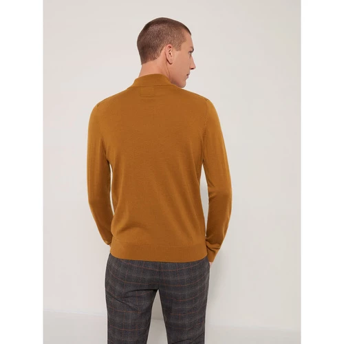 Devred Pull col cheminé en laine mérinos for Pulls & Gilets Couleur Tournesol – Image 3