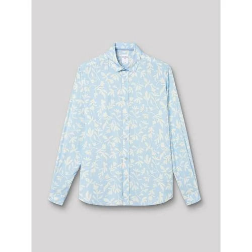 Devred Chemise slim fleurie for Chemises Couleur Bleu Violet