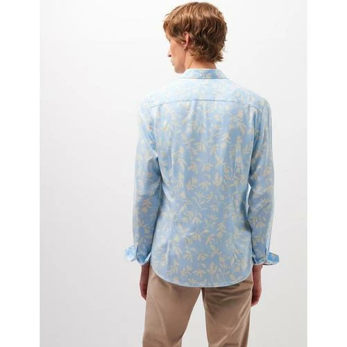 Devred Chemise slim fleurie for Chemises Couleur Bleu Violet – Image 3