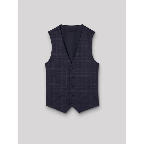 Devred Gilet coordonnable stretch Ă carreaux for Costumes et cravates Couleur Bleu Medieval