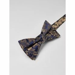 Devred Nœud papillon 100% soie fleuri for Costumes et cravates Couleur Dore