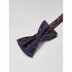 Devred Nœud papillon 100% soie fleuri for Costumes et cravates Couleur Marron Glace