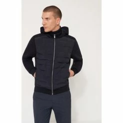 Devred Blouson sweat bi-matière for Sweats & Polaires Couleur Deep Blue