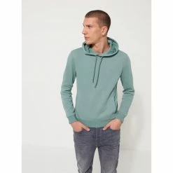 Devred Sweat en coton majoritaire uni for Sweats & Polaires Couleur Vert Jade