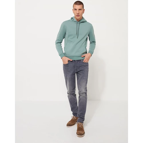 Devred Sweat en coton majoritaire uni for Sweats & Polaires Couleur Vert Jade – Image 3