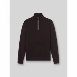 Devred Pull col zippé en viscose certifiée for Pulls & Gilets Couleur Chocolat