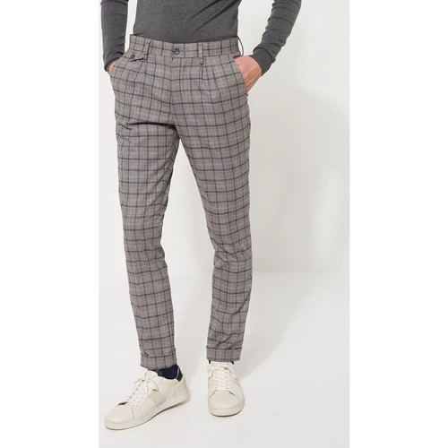 Devred Pantalon en poly-viscose à carreaux for Pantalons Couleur Gris Chine Moyen – Image 2