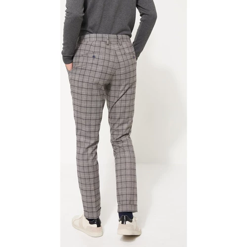Devred Pantalon en poly-viscose à carreaux for Pantalons Couleur Gris Chine Moyen – Image 3