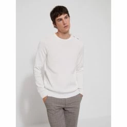 Devred Pull col rond for Pulls & Gilets Couleur Blanc Neige