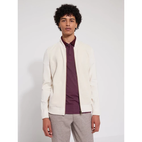 Devred Cardigan col teddy en coton for Pulls & Gilets Couleur Blanc Neige