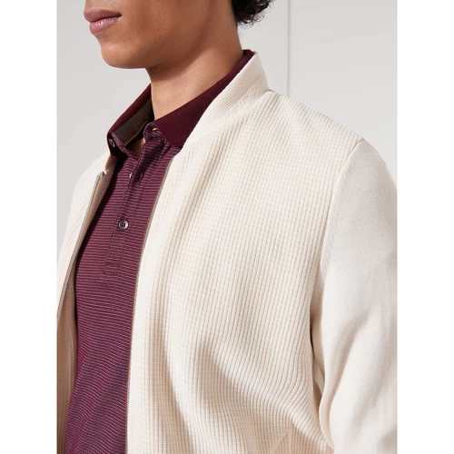 Devred Cardigan col teddy en coton for Pulls & Gilets Couleur Blanc Neige – Image 3