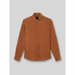 Devred Chemise ville unie en velours for Chemises Couleur Caramel