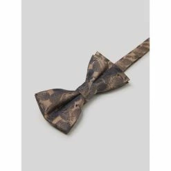 Devred Noeud papillon homme fleuri for Costumes et cravates Couleur Marron Caramel