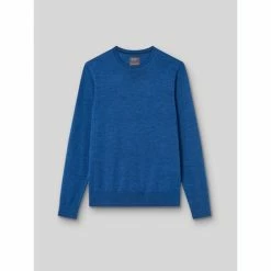 Devred Pull col rond en laine mérinos for Pulls & Gilets Couleur Bleu Artic