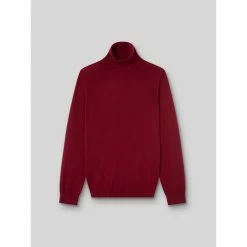 Devred Pull col roulé en laine mérinos for Pulls & Gilets Couleur Rouge Ocre