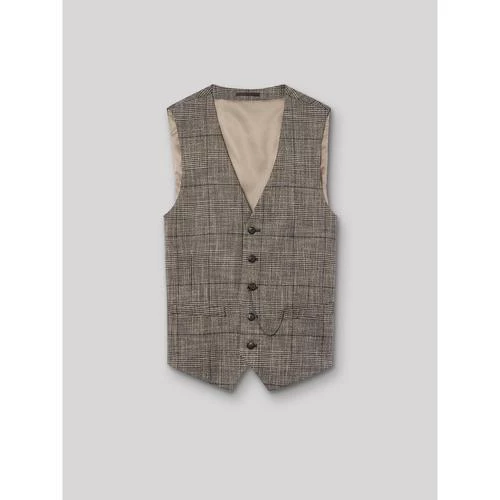 Devred Gilet coordonnable Ă carreaux for Costumes et cravates Couleur Teak