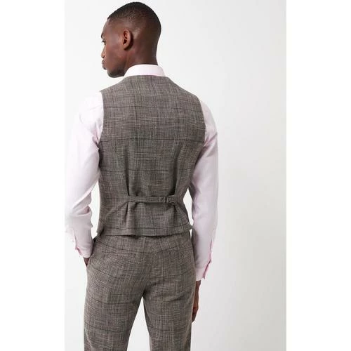 Devred Gilet coordonnable à carreaux for Costumes et cravates Couleur Teak – Image 3