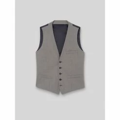 Devred Gilet coordonnable stretch laine 120's for Costumes et cravates Couleur Gris