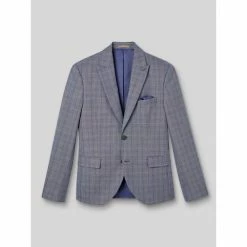 Devred Veste coordonnable slim Ă carreaux for Costumes et cravates Couleur Bleu Horizon