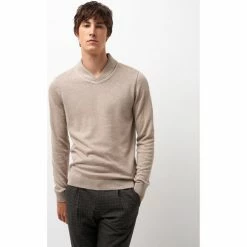 Devred Pull col châle for Pulls & Gilets Couleur Beige Chino