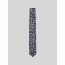 Devred Cravate homme motif feuillage for Costumes et cravates Couleur Gris Moyen