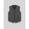 Devred Gilet fin sans manche casual faux uni for Manteaux Couleur Anthracite
