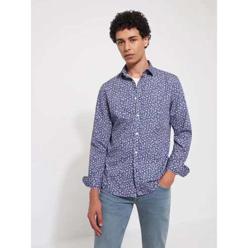 Devred Chemise casual imprimée for Chemises Couleur Bleu Medieval – Image 2